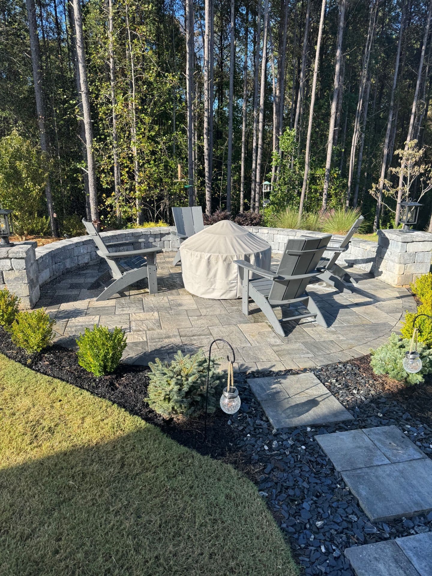 Cozy Woodland Retreat with Paver Patio and Fire Pit image